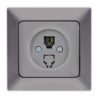 ΠΡΙΖΑ ΤΗΛΕΦΩΝΟΥ MONH RJ 11 ΓΡΑΦΙΤΗΣ EUROLAMP ΝΕAD – 152-16313