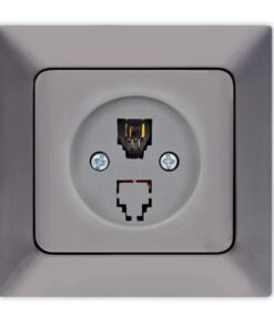 ΠΡΙΖΑ ΤΗΛΕΦΩΝΟΥ MONH RJ 11 ΓΡΑΦΙΤΗΣ EUROLAMP ΝΕAD – 152-16313