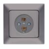 ΠΡΙΖΑ ΤΗΛΕΦΩΝΟΥ ΔΙΠΛΗ RJ 11 ΓΡΑΦΙΤΗΣ EUROLAMP ΝΕAD – 152-16314