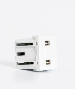 ΠΡΙΖΑ 2 Χ USB MODULES ΛΕΥΚΗ EUROLAMP – 152-20058