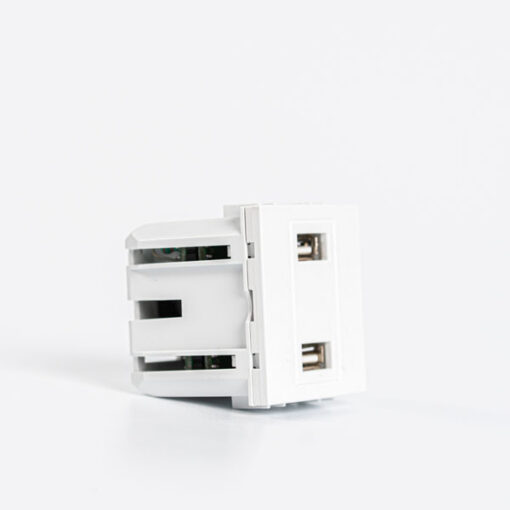 ΠΡΙΖΑ 2 Χ USB MODULES ΛΕΥΚΗ EUROLAMP – 152-20058