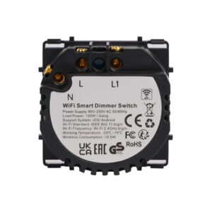 SMART WIFI ΔΙΑΚΟΠΤΗΣ DIMMER ΑΦΗΣ 300W L+N MODULAR EUROLAMP – 152-60662