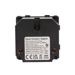 SMART ZIGBEE ΠΡΙΖΑ ΣΟΥΚΟ 16Α ΑΣΠΡΟ ΧΡΩΜΑ ΜΕ ΕΝΔΕΙΞΗ ΛΕΙΤΟΥΡΓΙΑΣ ΜΠΟΥΤΟΝ ON/OFF ΚΑΙ ΜΕΤΡΗΤΗ ΡΕΥΜΑΤΟΣ EUROLAMP – 152-60675