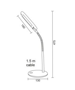 Φωτιστικό Γραφείου LED 5W Λευκό Φυσικό Λευκό 4000K ACA DECOR – 15205LEDWH