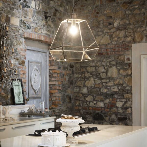 IDEAL LUX Κρεμαστό Φωτιστικό ORANGERIE 1XE27 Χρυσού Χρώματος – 152776