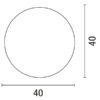 ΜΠΑΛΑ Φ40 5W ΕΠΑΝΑΦΟΡΤΙΖΟΜΕΝΗ RGB ΜΕ CONTROLLER IP67 – 153-55351