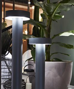 IDEAL LUX Κολωνάκι Κήπου TESLA 4xG9 IP44 Χρώματος Ανθρακί – 153162