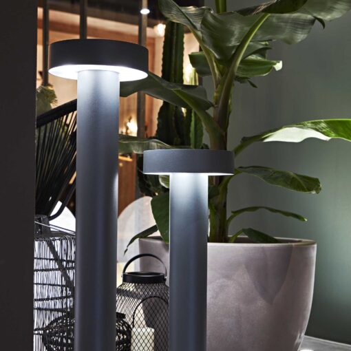 IDEAL LUX Φωτιστικό Κολωνάκι TESLA 4xG9 IP44 Καφέ Χρώματος – 316048