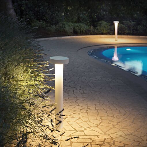 IDEAL LUX Κολωνάκι Κήπου TESLA 4xG9 IP44 Λευκού Χρώματος – 153179