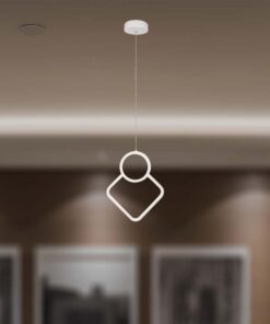 LED κρεμαστό φωτιστικό οροφής Designer 12W 4000K φυσικό λευκό με λευκό σώμα V-TAC – 15338