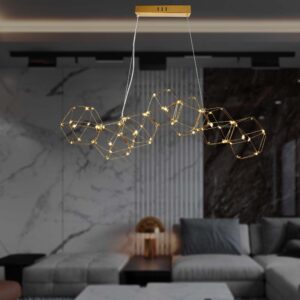 Κρεμαστό Φωτιστικό οροφής LED 28W 3000K Xρυσoύ Χρώματος V-TAC – 15339
