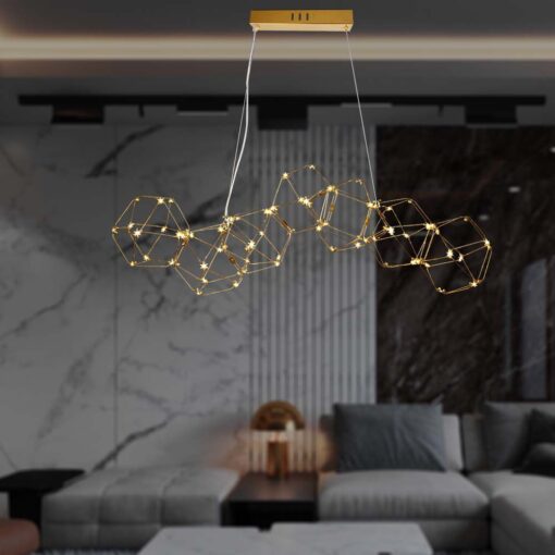 Κρεμαστό Φωτιστικό οροφής LED 28W 3000K Xρυσoύ Χρώματος V-TAC – 15339