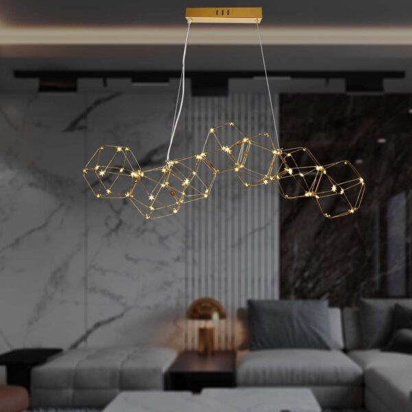 Κρεμαστό Φωτιστικό οροφής LED 28W 3000K Xρυσoύ Χρώματος V-TAC – 15339