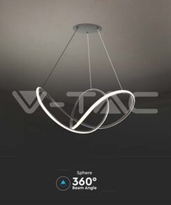 Κρεμαστό φωτιστικό οροφής LED 49W 3000K Mαύρο Χρώματος Dimmable V-TAC – 15340