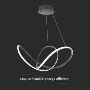 Κρεμαστό φωτιστικό οροφής LED 49W 3000K Mαύρο Χρώματος Dimmable V-TAC – 15340