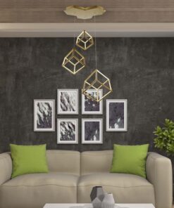 Κρεμαστό φωτιστικό οροφής LED 46W 3000K Χρυσού Χρώματος Step Dimmable V-TAC – 15341