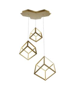 Κρεμαστό φωτιστικό οροφής LED 46W 3000K Χρυσού Χρώματος Step Dimmable V-TAC – 15341