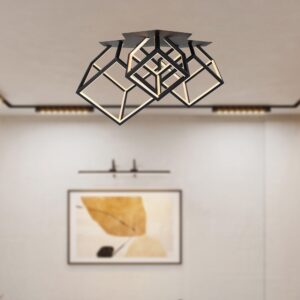 Φωτιστικό οροφής LED 46W 3000K Mαύρο Χρώματος Dimmable V-TAC – 15342