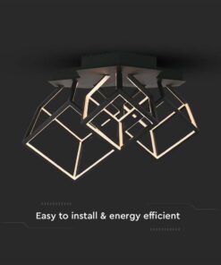 Φωτιστικό οροφής LED 46W 3000K Mαύρο Χρώματος Dimmable V-TAC – 15342