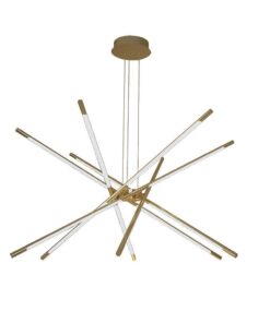 Κρεμαστό φωτιστικό οροφής LED 42W 3000K Xρυσού Χρώματος V-TAC – 15343