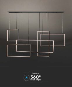 Κρεμαστό φωτιστικό οροφής LED 45W 3000K Μαύρου Χρώματος V-TAC – 15344