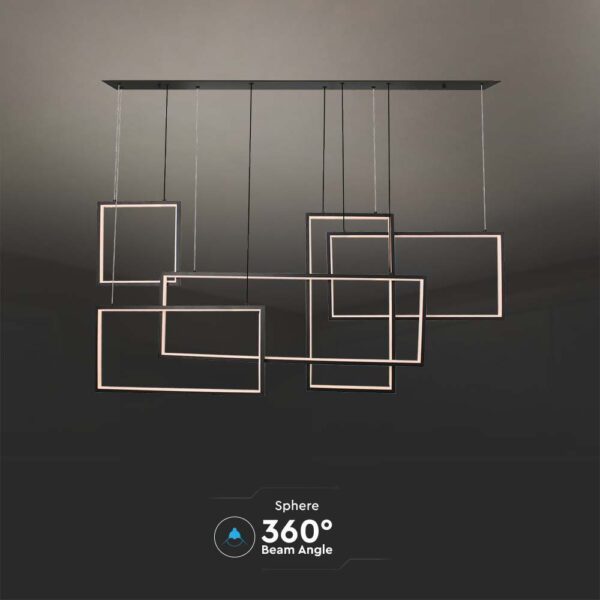 Κρεμαστό φωτιστικό οροφής LED 45W 3000K Μαύρου Χρώματος V-TAC – 15344