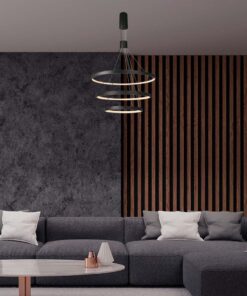 Kρεμαστό φωτιστικό οροφής LED 46W 3000K Mαύρου Χρώματος V-TAC – 15345