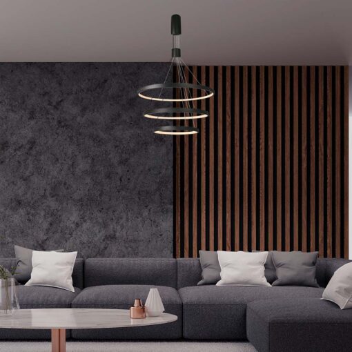 Kρεμαστό φωτιστικό οροφής LED 46W 3000K Mαύρου Χρώματος V-TAC – 15345