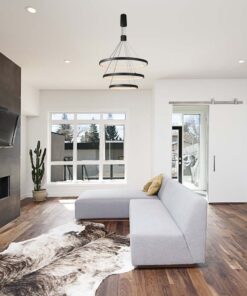 Kρεμαστό φωτιστικό οροφής LED 46W 3000K Mαύρου Χρώματος V-TAC – 15345