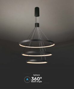 Kρεμαστό φωτιστικό οροφής LED 46W 3000K Mαύρου Χρώματος V-TAC – 15345