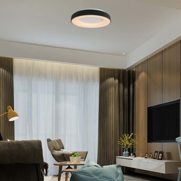 Φωτιστικό οροφής LED 49W 3000Κ Mαύρου Χρώματος V-TAC – 15346