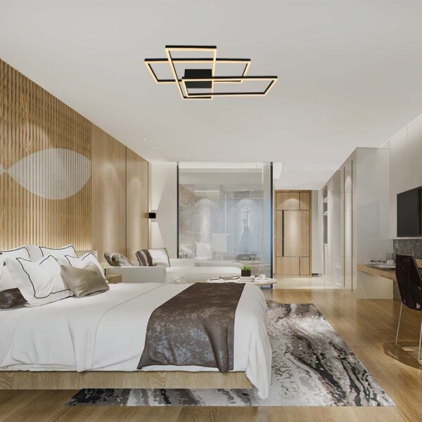 Φωτιστικό οροφής LED 47W 3000K Mαύρου Χρώματος Dimmable V-TAC – 15347