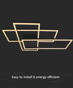 Φωτιστικό οροφής LED 47W 3000K Mαύρου Χρώματος Dimmable V-TAC – 15347