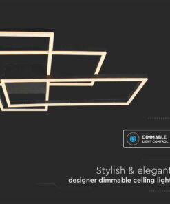 Φωτιστικό οροφής LED 47W 3000K Mαύρου Χρώματος Dimmable V-TAC – 15347