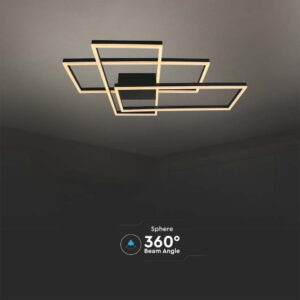 Φωτιστικό οροφής LED 47W 3000K Mαύρου Χρώματος Dimmable V-TAC – 15347