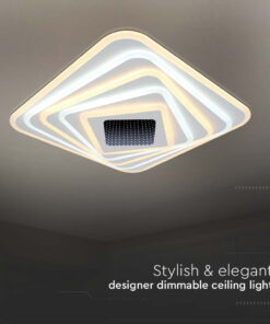 Φωτιστικό οροφής LED 150W Λευκού Χρώματος Dimmable με χειριστήριο V-TAC – 15356