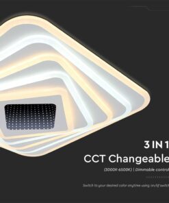Φωτιστικό οροφής LED 150W Λευκού Χρώματος Dimmable με χειριστήριο V-TAC – 15356