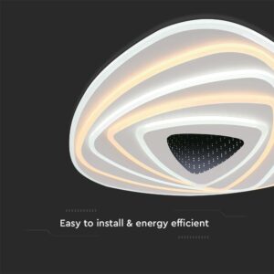 Φωτιστικό οροφής LED 120W Λευκού Χρώματος Dimmable Με χειριστήριο V-TAC – 15357