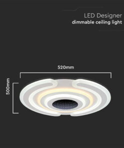 Φωτιστικό οροφής LED 95W Λευκού Χρώματος Dimmable με Χειριστήριο V-TAC – 15358