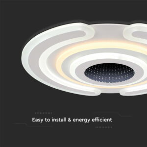 Φωτιστικό οροφής LED 95W Λευκού Χρώματος Dimmable με Χειριστήριο V-TAC – 15358