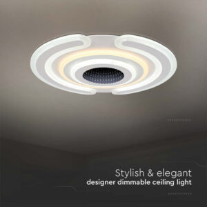 Φωτιστικό οροφής LED 95W Λευκού Χρώματος Dimmable με Χειριστήριο V-TAC – 15358
