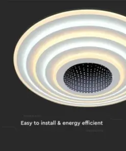 LED φωτιστικό οροφής LED 125W Λευκού Χρώματος Dimmable και χειριστήριο V-TAC – 15359