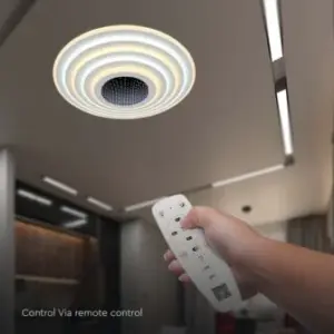 LED φωτιστικό οροφής LED 125W Λευκού Χρώματος Dimmable και χειριστήριο V-TAC – 15359