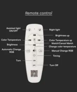 LED φωτιστικό οροφής LED 125W Λευκού Χρώματος Dimmable και χειριστήριο V-TAC – 15359