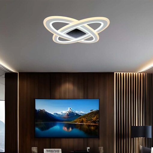 Φωτιστικό οροφής LED 130W Λευκού Χρώματος Dimmable με χειριστήριο V-TAC – 15360