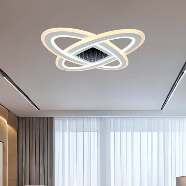Φωτιστικό οροφής LED 130W Λευκού Χρώματος Dimmable με χειριστήριο V-TAC – 15360
