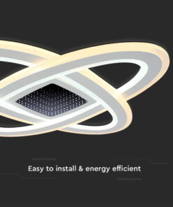 Φωτιστικό οροφής LED 130W Λευκού Χρώματος Dimmable με χειριστήριο V-TAC – 15360