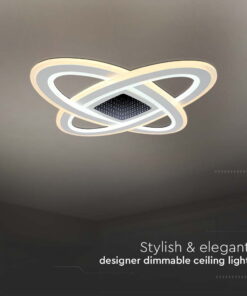 Φωτιστικό οροφής LED 130W Λευκού Χρώματος Dimmable με χειριστήριο V-TAC – 15360