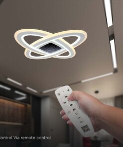 Φωτιστικό οροφής LED 130W Λευκού Χρώματος Dimmable με χειριστήριο V-TAC – 15360