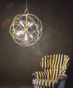 IDEAL LUX Κρεμαστό Φωτιστικό KONSE 7xE27 Χρυσού Χρώματος – 156033